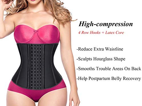 Waist Trainer Corset YIANNA Waist Trainer For Women Latex Underbust