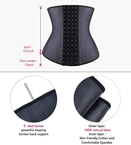 Waist Trainer Corset YIANNA Waist Trainer For Women Latex Underbust