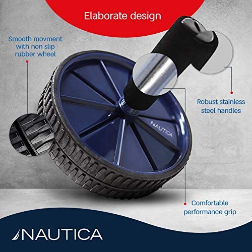 ab stimulator Nautica Ab Wheel for Abs, Arms, Pecs and Back Muscles