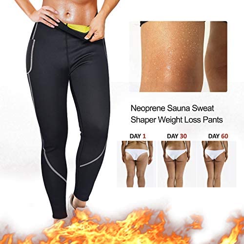 anti cellulite leggings : LANCS Women Sauna Sweat Leggings High Waist ...
