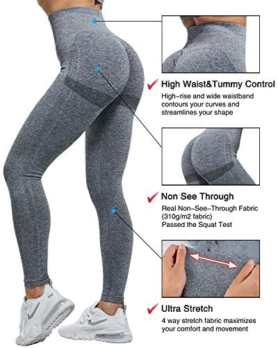 butt lifting leggings : CHRLEISURE Butt Lifting Workout Seamless ...