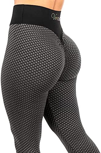 Butt Lifting Leggings Yoga Pants For Women Honeycomb Tik Tok Ruched