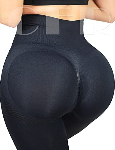 Leggings With Butt Scrunch CFR Women Yoga Pants High Waist Scrunch Peach Butt Push Up Tummy