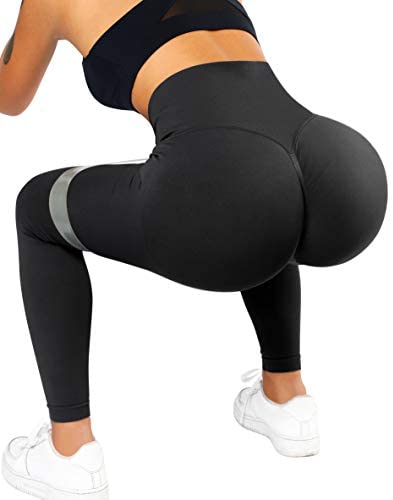 Scrunch Butt Leggings Omkagi Women Peach Butt Lifting Leggings Tummy Control High Waisted 0391