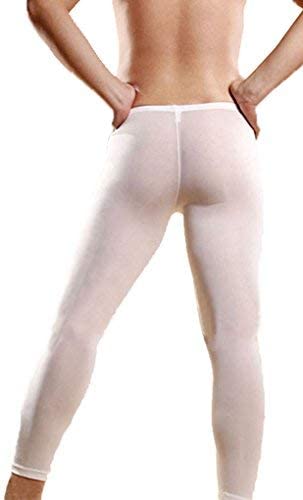 Sheer Mesh Pants Leggings Linvme Men S Ice Silk See Through Long