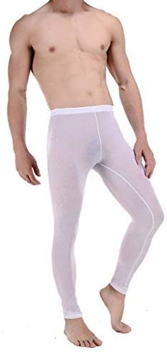 Sheer Mesh Pants Leggings Linvme Men S Ice Silk See Through Long