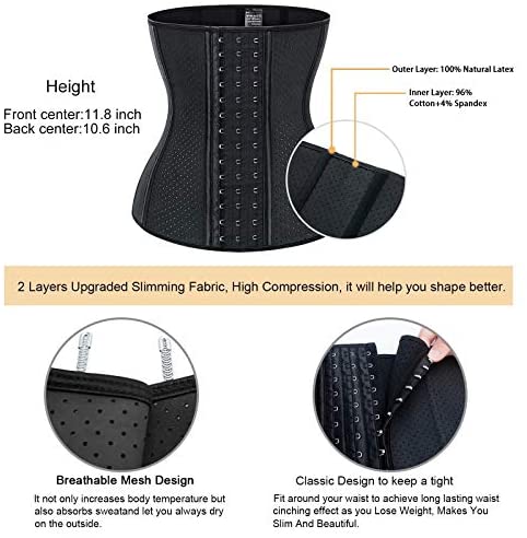 Waist Trainer : Barifall Women's Waist Trainer Corset Slimming Cincher ...