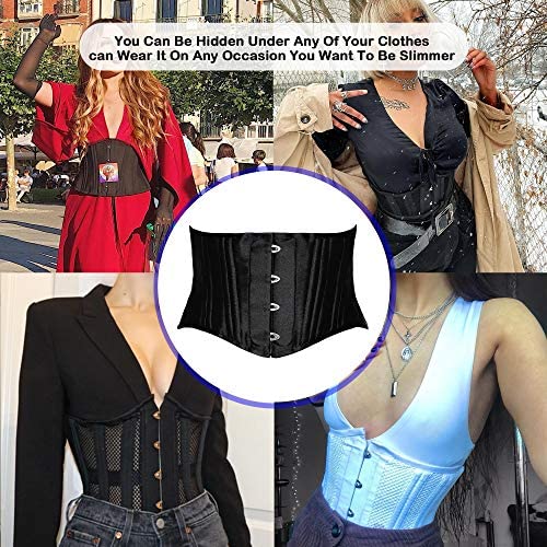 Waist Trainer Corset for Weight Loss SHAPERX Women's 26 Steel Boned
