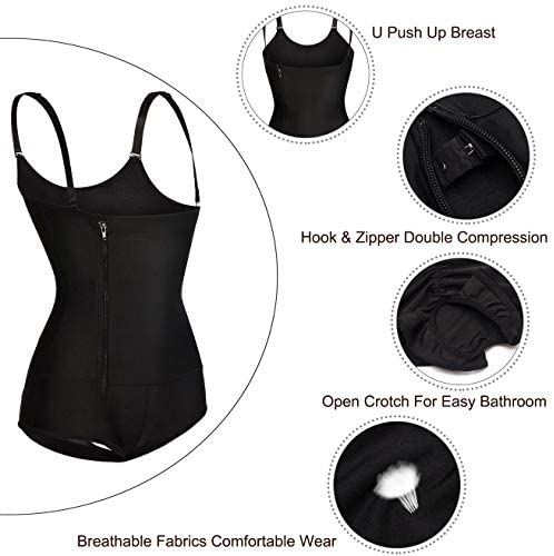 waist trainer corset : Nebility Women Latex Waist Trainer Bodysuit Slim ...