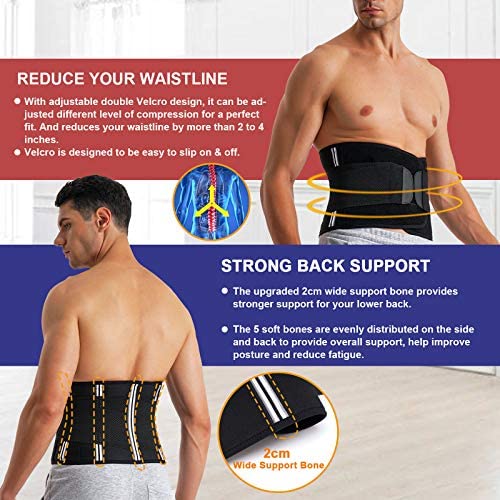 Waist Trainer Men Waist Trainer Trimmer for Weight Loss Tummy Control Compression Shapewear