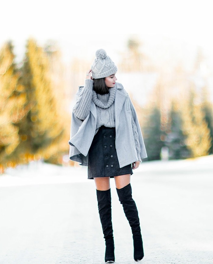 tenue d'hiver femme chic