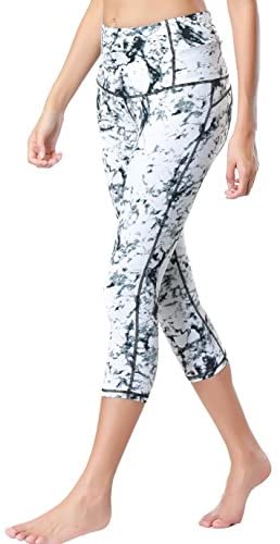Dragon Fit Compression Yoga Pants Power Stretch Workout Leggings with High Waist Tummy Control 