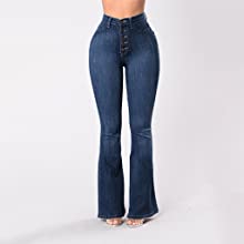 Womens Kardashian Butt Lift High Waisted Skinny Denim Stretch Slim Length Jeans