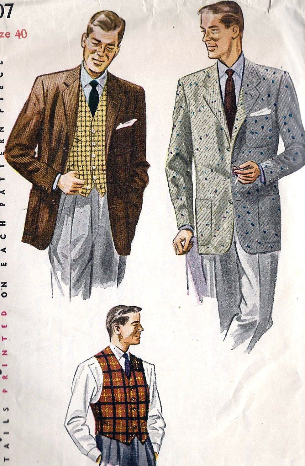 Одежда пятидесятых годов мужская