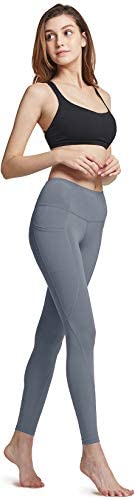 Tummy Control Workout Leggings Non See-Through Running Tights 2 or 3 Pack High Waist Yoga Pants with Pockets ATHLIO 1 