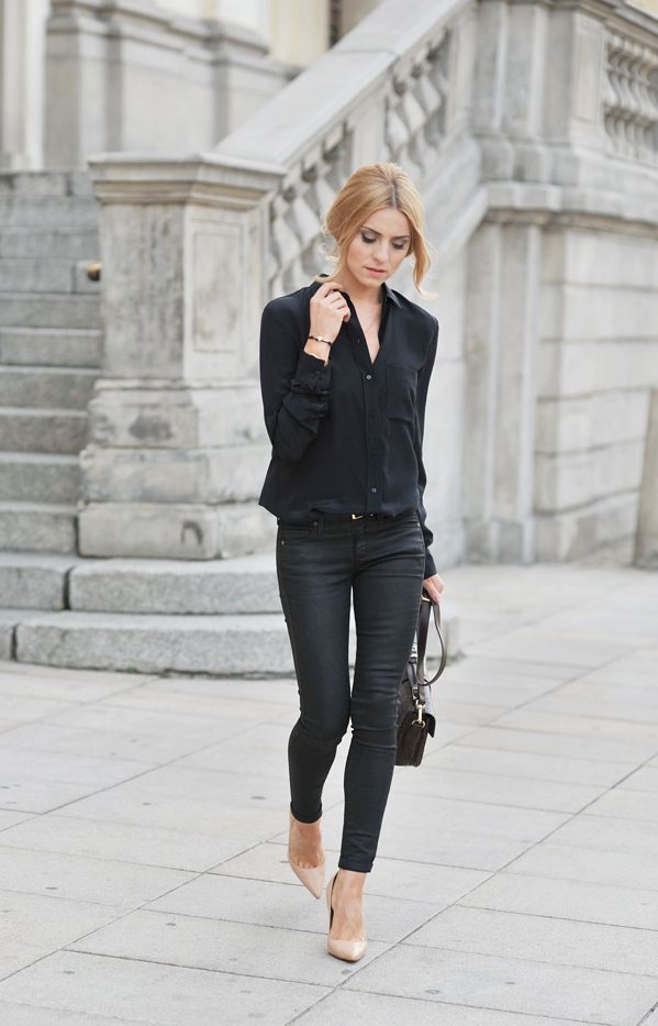 tenue jean noir
