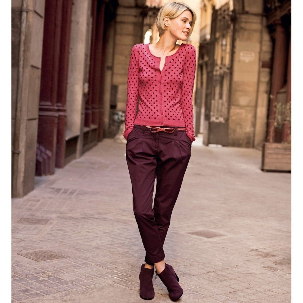 tenue avec chaussures bordeaux