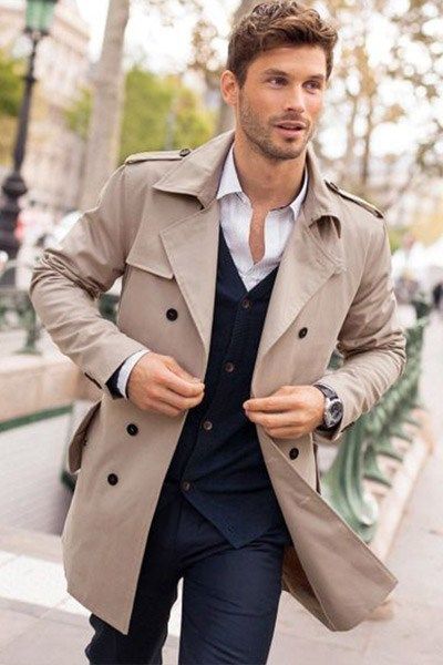 tenue trench homme