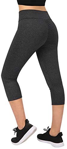 leggings for women plus size butt lift : HDE Capri Leggings Scrunch ...