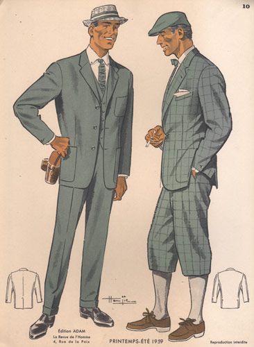 mode homme des années 50