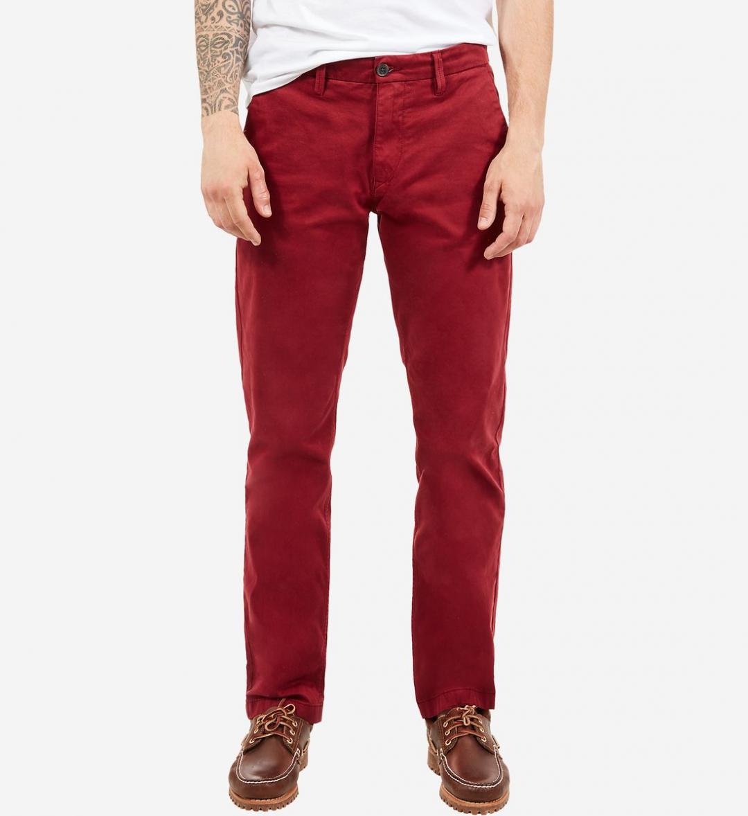 chino rouge homme avec quoi