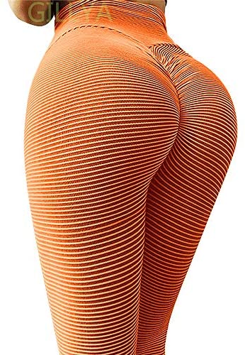 Gillya Booty Yoga Pants Women High Waisted Ruched Butt Lift Textured Scrunch Leggings Booty