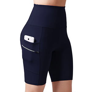 ODODOS Dual Pocket High Waist 8" Yoga Shorts