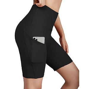 ODODOS Side Pocket High Waist 5" Yoga Shorts