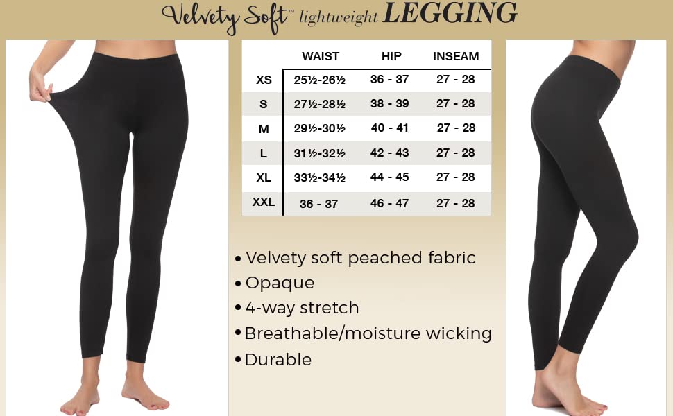 Felina Legging Size Chart