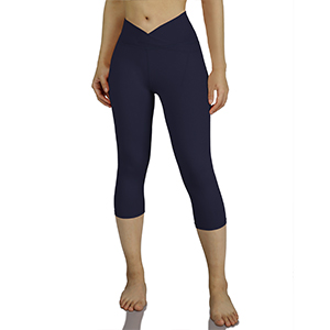 ODODOS V-Front Yoga Capris Leggings