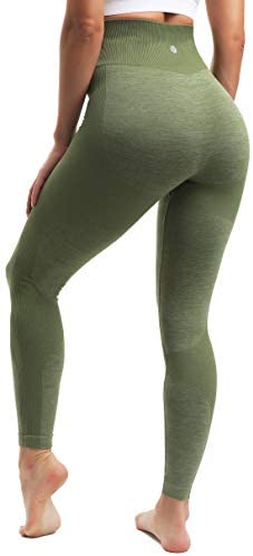 RUNNING GIRL Butt Lifting Leggings High Waist Shapewear Yoga Pants Mesh Insert Workout Compression Leggings for Women