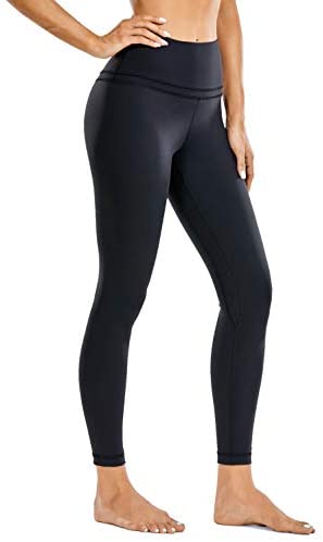 CRZ YOGA Womens Hugged Feeling High Waist Workout Leggings with Pocket-25 Inches