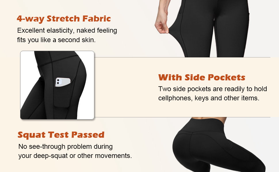 yoga pants with pockets for women