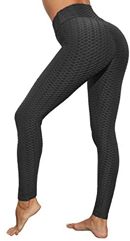 Iuulfex Scrunch Butt Lifting Leggings Booty Yoga Pants Anti Cellulite Textured Leggings Women Workout High Waisted