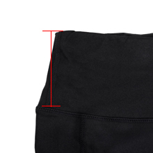 High rise waistband for tummy control.