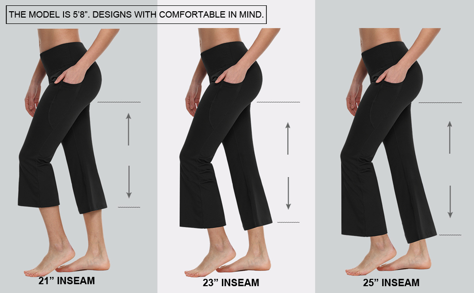 leggings for women capris wide leg : BALEAF Women's 21
