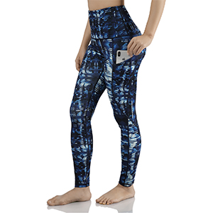 ODODOS High Waisted Out Pocket Printed Yoga Pants