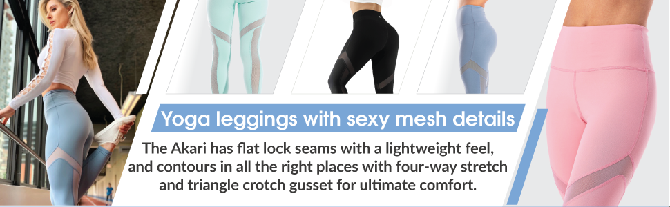 Yoga pants, running pants, high waisted pants, high waisted leggings, leggings with mesh, squatproof