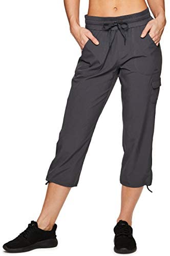 RBX Active Womens Relaxed Fit Lightweight Quick Drying Stretch Woven Pants with Pockets 