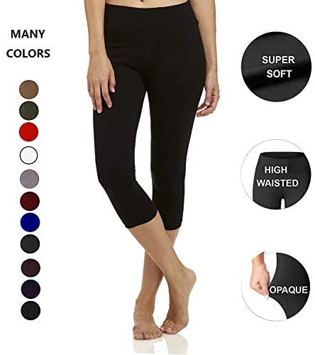 leggings for women capri with pockets bundle : ZOOSIXX High Waisted ...