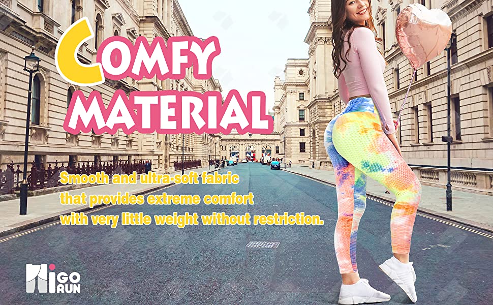 High Waisted Ruched Yoga Pants Tummy Control Textured Leggings Butt Lifting Anti Cellulite Stretchy