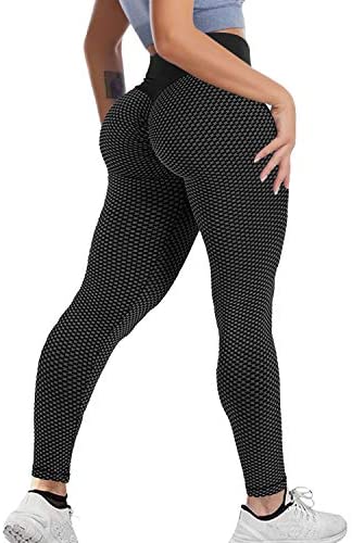 Thenxin Womens Stretch Butt Lift Yoga Leggings High Waist Skinny Workout Sports Fitness Tights 