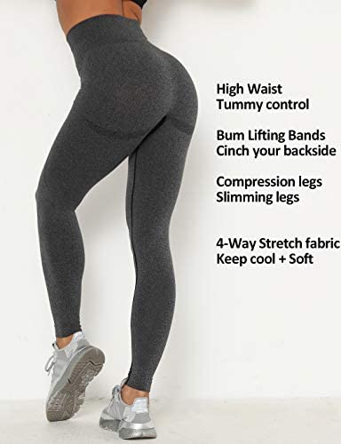 MANIFIQUE Seamless Leggings for Women Butt Lift High Waist Yoga Pants