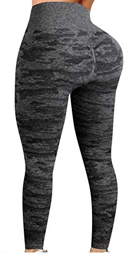 MISS MOLY Camo Seamless Leggings for Women Workout High Waisted Yoga Pants Tummy Control Ruched Butt Gym Tights 