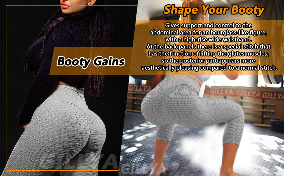 anti cellulite compression leggings booty lifting leggings textured butt lift booty leggings women