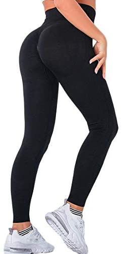 SLIMBELLE Scrunch Butt Lifting Leggings for Women High Waist Yoga Pants Gym Workout Tights Smile Contour Seamless Leggings 