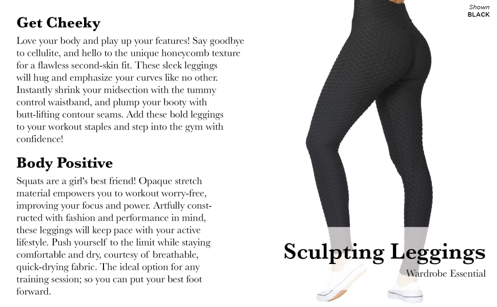 lift leggings : Textured High Waisted Workout Yoga Pants for Women ...