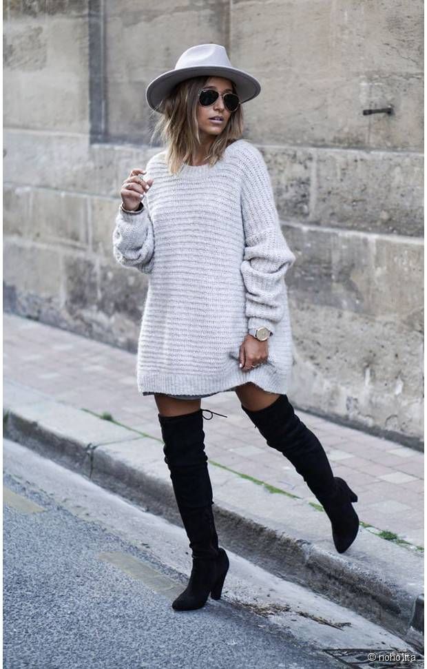 cuissarde robe pull