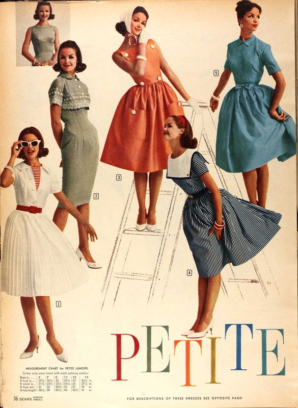 mode femme années 50 60
