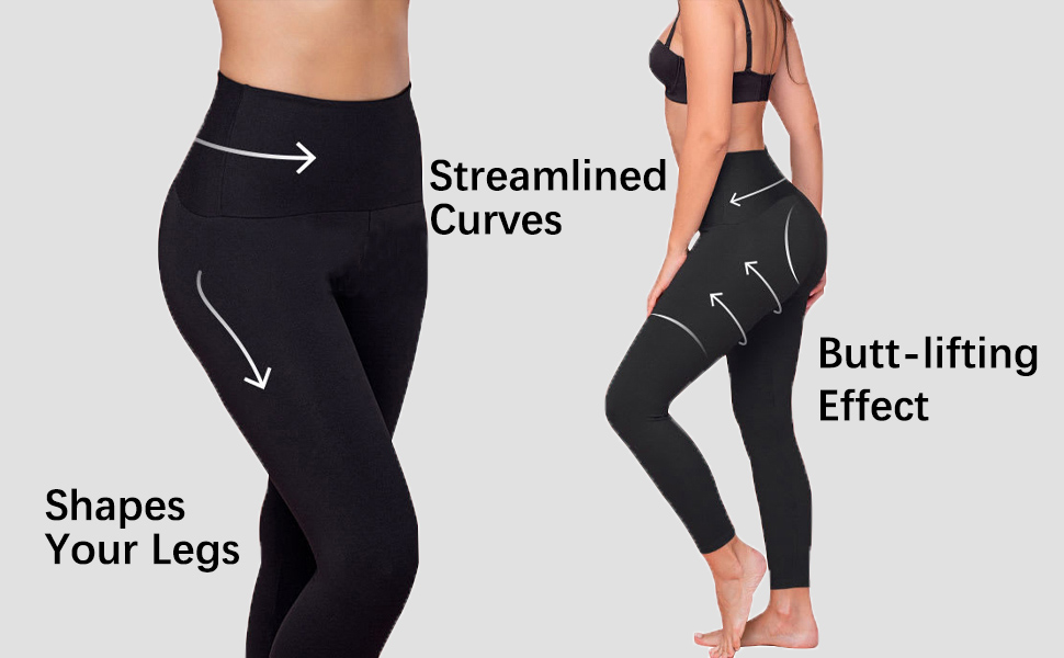HIGHDAYS High Waisted Leggings for Women Soft Opaque Slim Printed Pants for Running Cycling Yoga 